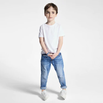 Boy's blue balloon jeans