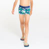 Boys' blue dinosaur motif swim shorts