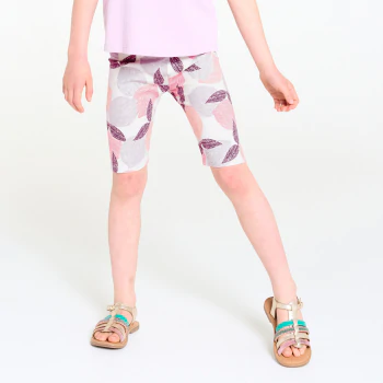 Girl's multicoloured printed cycling shorts