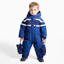 Baby boy’s blue ski suit