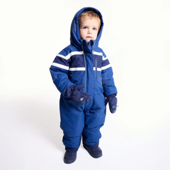 Baby boy’s blue ski suit