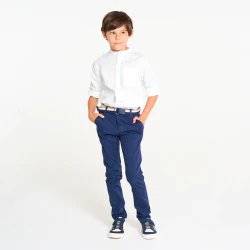 Boy's plain white Henley...