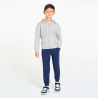 Boy's grey zip-up hoodie